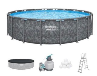 Spartan Basen Stelażowy BESTWAY APX 365 549x132 cm Pompa Piaskowa Drabinka