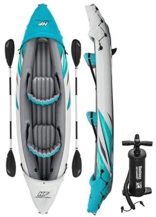 SPARTAN GmbH Kajak Dmuchany 2-Osobowy Z Wiosłami Pompką BESTWAY Rapid Elite 2 312x98 cm