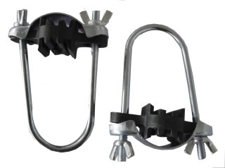 SPARTAN GmbH Obejmy Klamry Mocujące do Słupków Siatki Trampoliny Spartan U-Bolt 16 szt.
