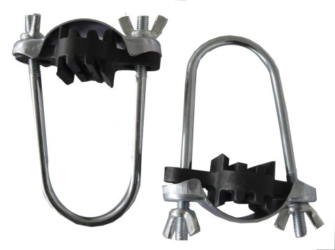 SPARTAN GmbH Obejmy Klamry Mocujące do Słupków Siatki Trampoliny Spartan U-Bolt 16 szt.