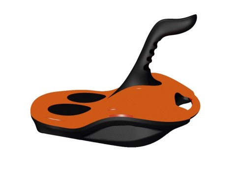 SPARTAN GmbH Sanki Ślizgacz z Hamulcami Plastikowy Bob Śnieżny Snow Bob Do 75kg