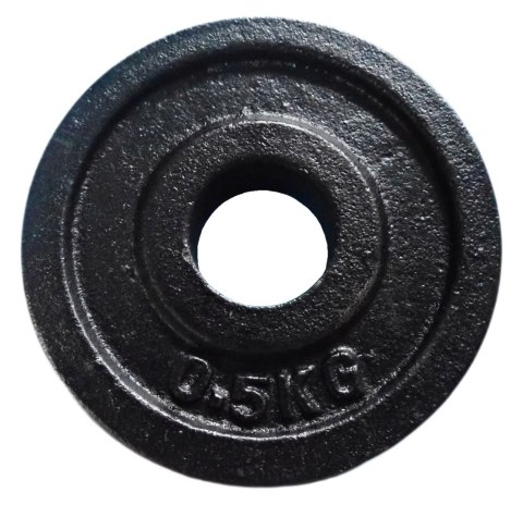 Kubisport Ciężar Obciążenie Żeliwne Talerz do Gryfu Hantli KUBISPORT 0,5kg - 25mm