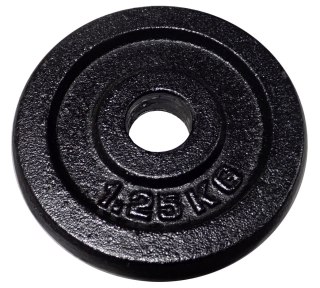 Kubisport Ciężar Obciążenie Żeliwne Talerz do Gryfu Hantli KUBISPORT 1,25kg - 25mm