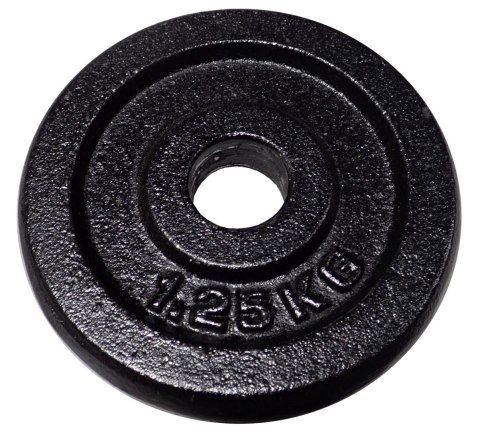 Kubisport Ciężar Obciążenie Żeliwne Talerz do Gryfu Hantli KUBISPORT 1,25kg - 30mm