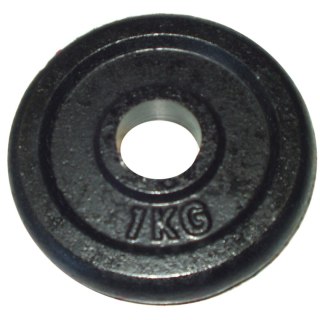 Kubisport Ciężar Obciążenie Żeliwne Talerz do Gryfu Hantli KUBISPORT 1kg - 25mm