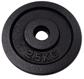 Kubisport Ciężar Obciążenie Żeliwne Talerz do Gryfu Hantli KUBISPORT 2,5 kg - 30 mm