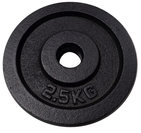Kubisport Ciężar Obciążenie Żeliwne Talerz do Gryfu Hantli KUBISPORT 2,5 kg - 30 mm