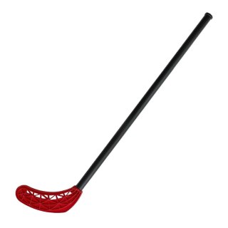 Kubisport Kij do Unihokeja Hokeja Ulicznego Floorball Prosty Czerwony KUBISPORT 80cm