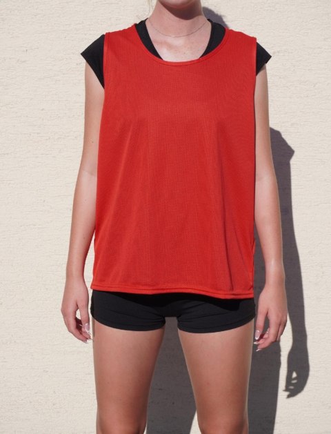 Kubisport Koszulka Treningowa Oddychająca Czerwona dla Dzieci KUBISPORT 130/155 cm