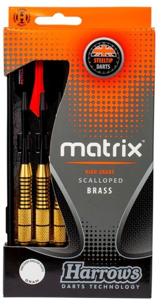 Kubisport Lotki Rzutki Stalowe Steel Tip do Darta Solidne HARROWS STEEL MATRIX 20g