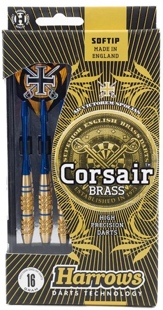 Kubisport Lotki Rzutki do Darta Elektronicznego Solidne HARROWS SOFT CORSAIR 16g