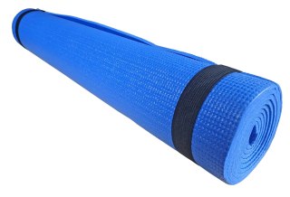 Kubisport Mata Gimnastyczna do Ćwiczeń Jogi Pilatesu Niebieska KUBISPORT 173x61x0,4cm