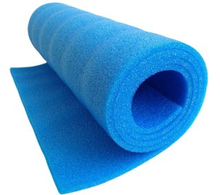 Kubisport Mata Gimnastyczna do Ćwiczeń Jogi Pilatesu Niebieska KUBISPORT 90x50x0,8cm