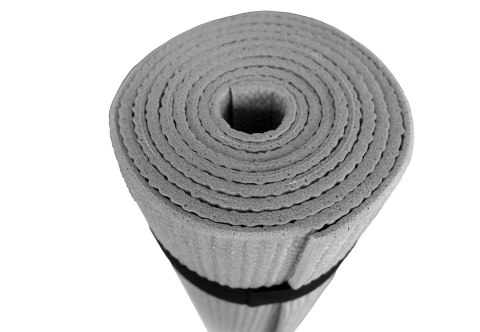Kubisport Mata Gimnastyczna do Ćwiczeń Jogi Pilatesu Szara KUBISPORT 173x61x0,4cm