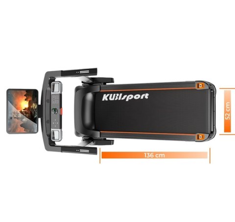 Kubisport Bieżnia z Nachyleniem Ekranem Dotykowym Bluetooth KF FITNESS 179 x 90 cm