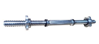 Kubisport Gryf Prosty Śrubowy do Ćwiczęń Jednoręczny Chromowany KUBISPORT 450/25 mm