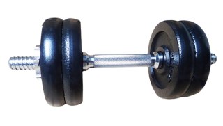 Kubisport Hantla Hantel Sztanga Jednoręczna Chromowana Zestaw KUBISPORT 12 kg 25 mm