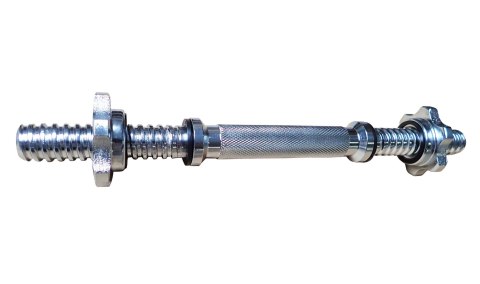 Kubisport Krótki Gryf Śrubowy Prosty do Ćwiczeń Treningu KUBISPORT Zaciski 25 mm
