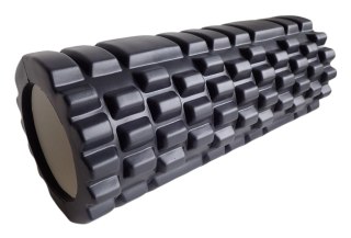 Kubisport Roller Wałek do Masażu Masażer Czarny z Wypustkami KUBISPORT 33 x 14 cm