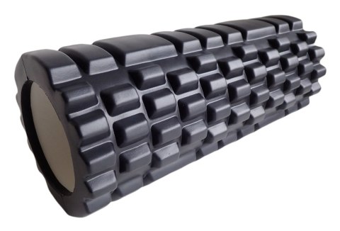 Kubisport Roller Wałek do Masażu Masażer Czarny z Wypustkami KUBISPORT 33 x 14 cm
