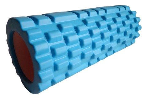Kubisport Roller Wałek do Masażu Masażer Niebieski z Wypustkami KUBISPORT 33 x 14 cm