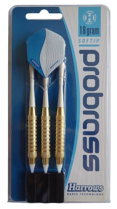 Kubisport Rzutki Lotki Soft Tip do Darta Elektronicznego HARROWS SOFT PRO BRASS 18g