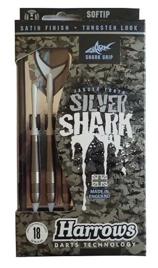 Kubisport Rzutki Lotki Soft do Darta Elektronicznego HARROWS SOFT SILVER SHARK 18g