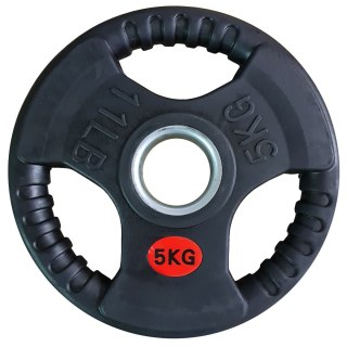 Kubisport Talerz Ciężar Obciążenie Olimpijskie Gumowe z Uchwytami KUBISPORT 50mm 5kg