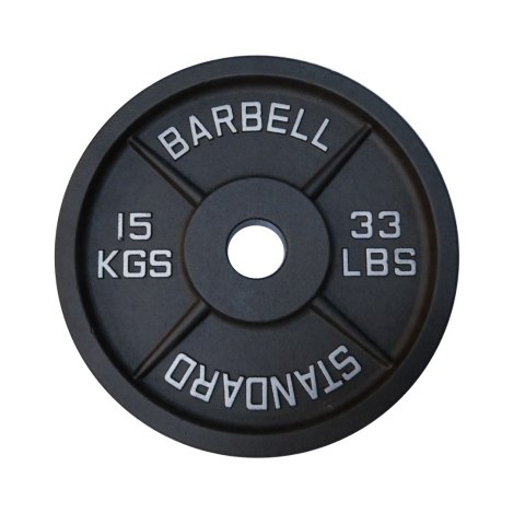 Kubisport Talerz Ciężar Obciążenie Olimpijskie Żeliwne Solidne KUBISPORT 15 kg 50mm