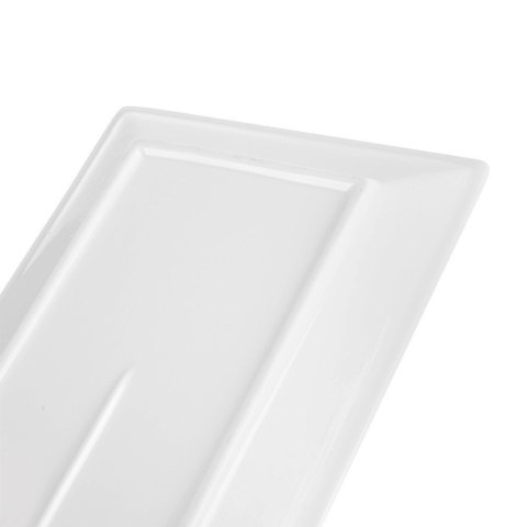 Grupa Orion Sp. z o.o. Talerz Porcelanowy Półmisek do Serwowania Przekąsek Biały Mona 35 x 17 cm