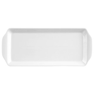 Grupa Orion Sp. z o.o. Talerz Porcelanowy Półmisek do Serwowania Przekąsek Biały Mona 36 x 15,5 cm