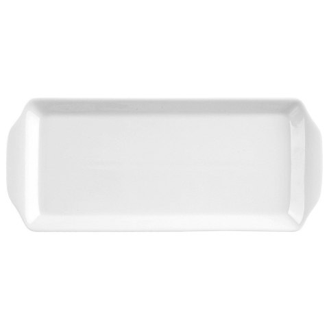 Grupa Orion Sp. z o.o. Talerz Porcelanowy Półmisek do Serwowania Przekąsek Biały Mona 36 x 15,5 cm