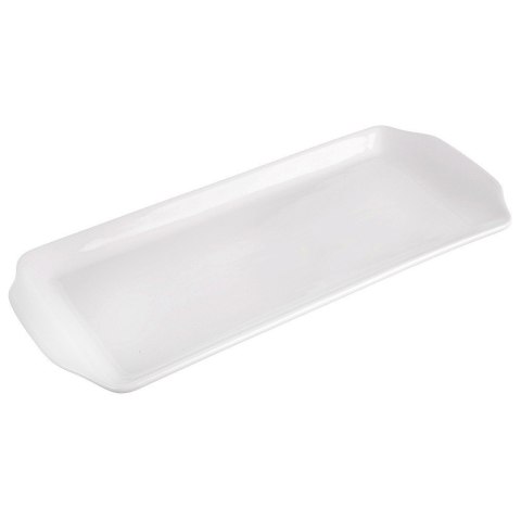 Grupa Orion Sp. z o.o. Talerz Porcelanowy Półmisek do Serwowania Przekąsek Biały Mona 36 x 15,5 cm