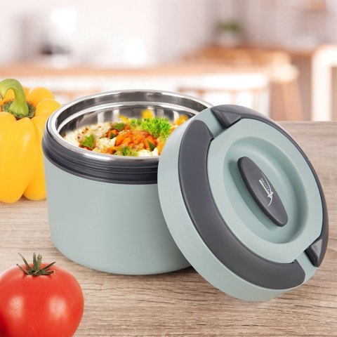 Grupa Orion Sp. z o.o. Termos Obiadowy na Zupę Żywność Lunchbox Stalowy Miętowy 1,3 L ORION