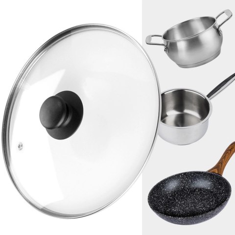 Grupa Orion Sp. z o.o. Pokrywka Szklana Żaroodporna Odpowietrznik 24 cm VILDE Zmywarka