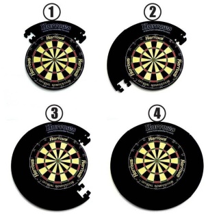 HARROWS Dartboard Surround Puzzle – tarcza ochronna, czarna