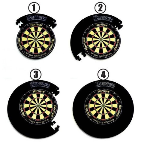 HARROWS Dartboard Surround Puzzle – tarcza ochronna, czarna