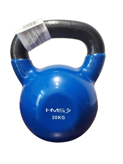 KETTLEBELL ŻELIWNY 20KG POKRYTY WINYLEM HMS