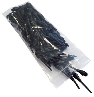 Kubisport Groty Końcówki do Lotek Darta Plastikowe Czarne Soft KUBISPORT 1000 szt.