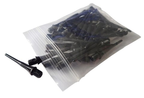 Kubisport Groty Końcówki do Lotek Darta Plastikowe Czarne Soft KUBISPORT 30 szt.