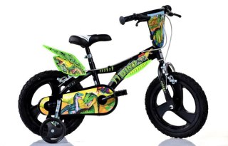 Kubisport Rowerek Dziecięcy 16 Cali Dinozaur Dinosaur Czarny Hamulec Dino Bikes