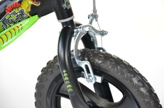Kubisport Rowerek Dziecięcy 16 Cali Dinozaur Dinosaur Czarny Hamulec Dino Bikes