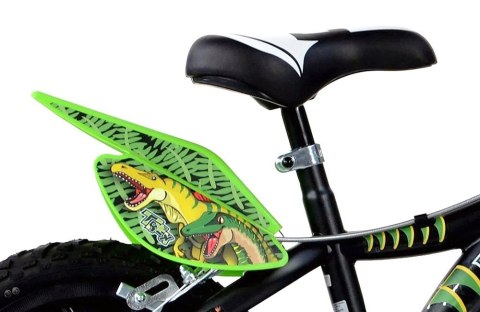 Kubisport Rowerek Dziecięcy 16 Cali Dinozaur Dinosaur Czarny Hamulec Dino Bikes