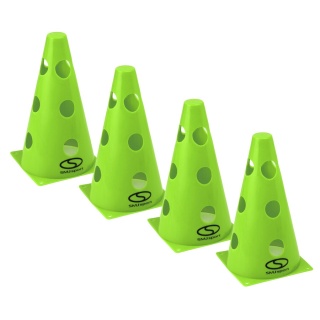 Pachołek treningowy zestaw 4 szt. - 23 cm zielony / PT4-12WH-G