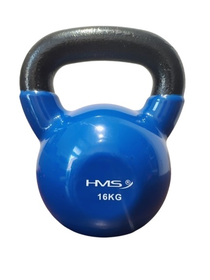 KETTLEBELL ŻELIWNY 16KG POKRYTY WINYLEM HMS