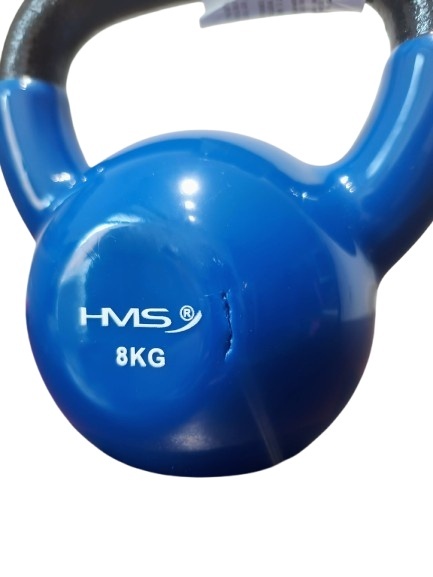 KETTLEBELL ŻELIWNY 8KG POKRYTY WINYLEM HMS