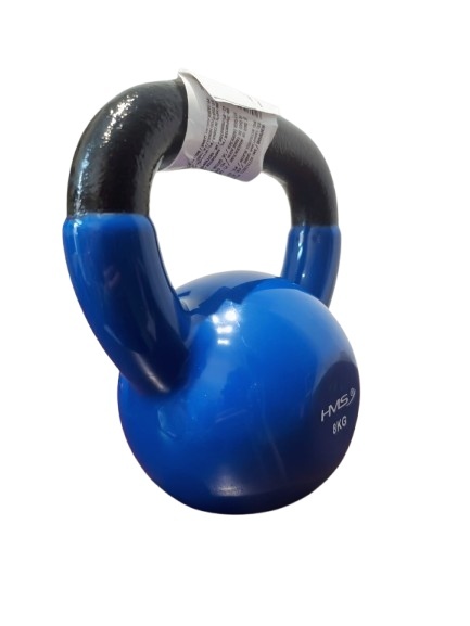 KETTLEBELL ŻELIWNY 8KG POKRYTY WINYLEM HMS