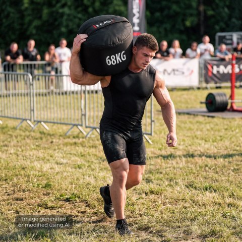 WSN68 SANDBAG STRONGMAN WOREK TRENINGOWY DO WYPEŁNIENIA 68 KG HMS