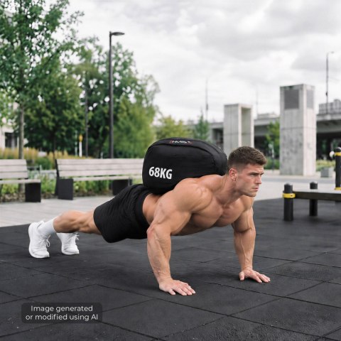 WSN68 SANDBAG STRONGMAN WOREK TRENINGOWY DO WYPEŁNIENIA 68 KG HMS