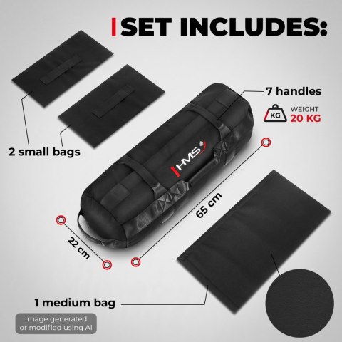 WSW40 SANDBAG WOREK TRENINGOWY DO WYPEŁNIENIA 40 KG HMS